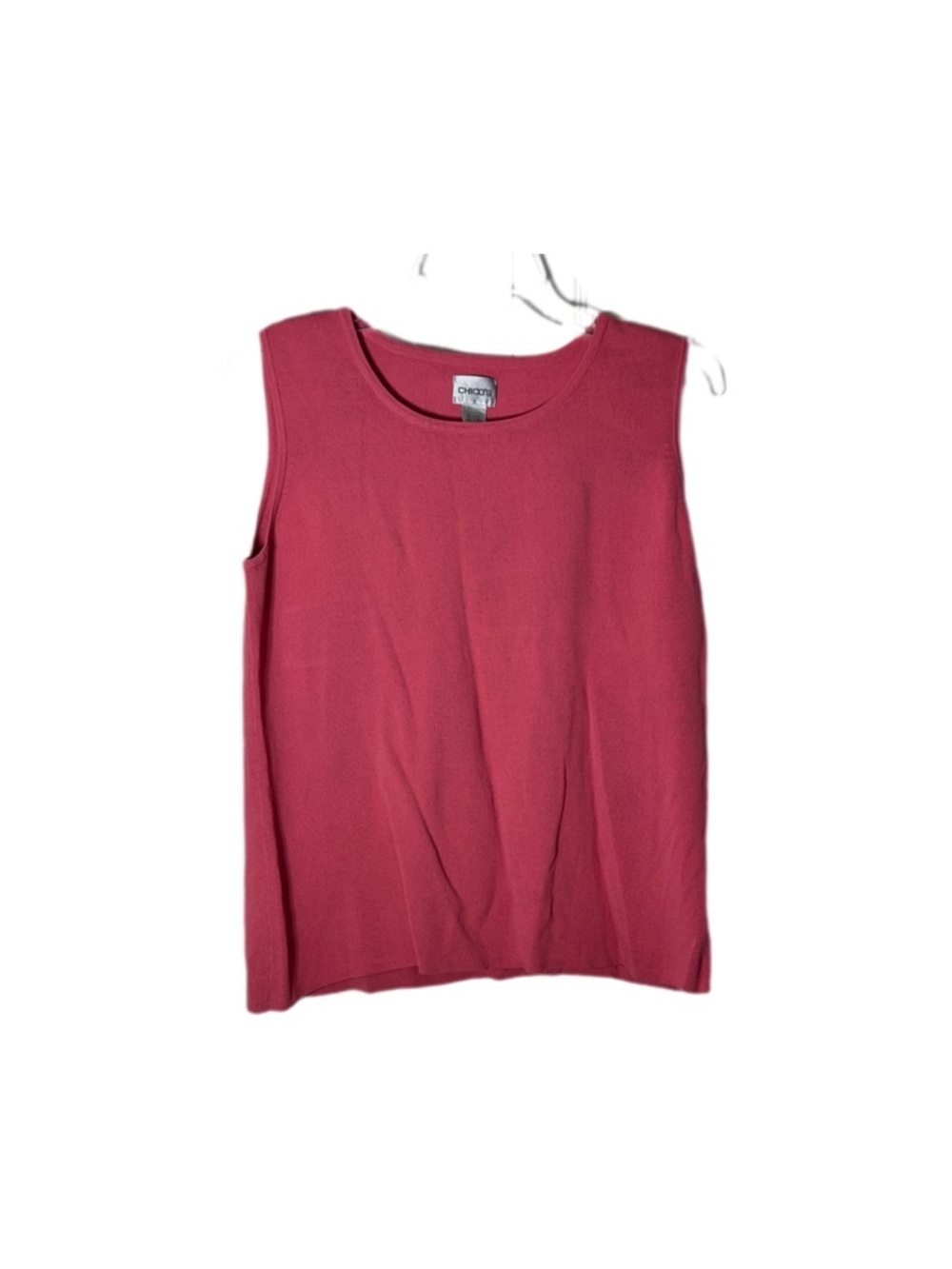 Chico's Sleeveless Knit Tank Top in Raspberry Pink